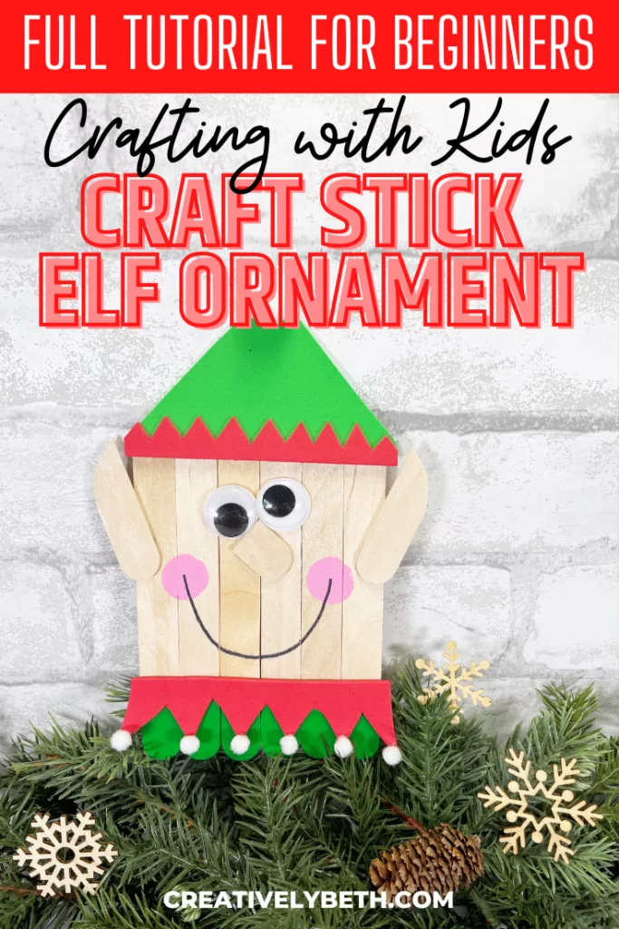 Popsicle Stick Elf Craft