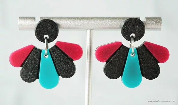 DIY Faux Turquoise Earrings with Liquid Sculpey