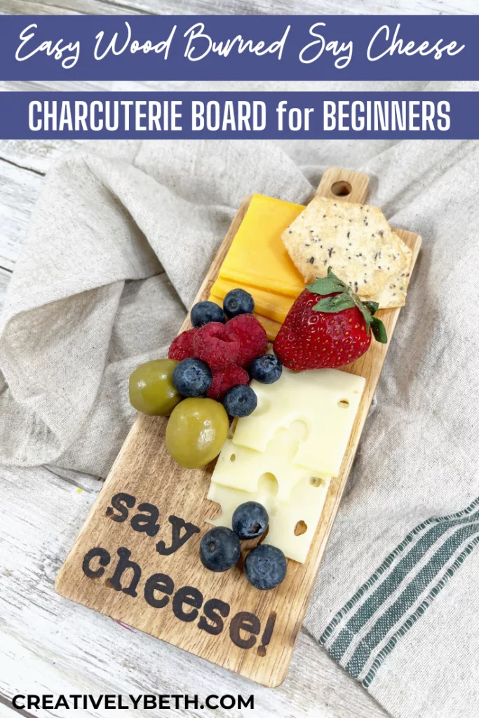 DIY Wood Burned Charcuterie Board with Ikonart