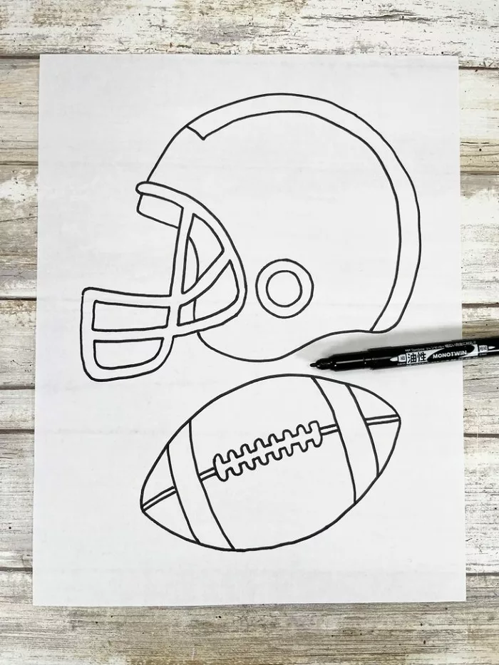 American Football player continuous line drawing vector line art 14398344  Vector Art at Vecteezy