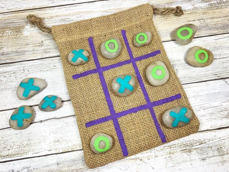 DIY Your Own Game Tic Tac Toe: Football - The Rustic Brush