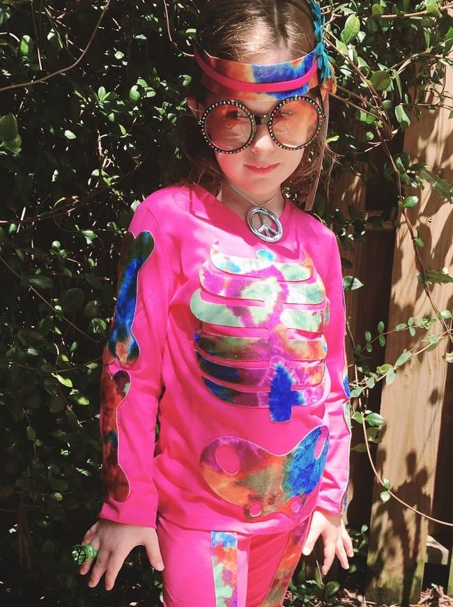 Kids Skeleton Halloween Costume - No Sewing