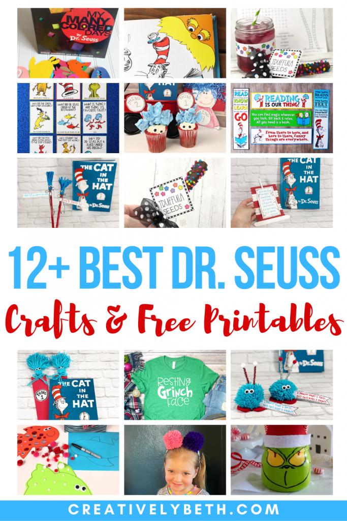 12+ of the BEST Dr. Seuss Crafts and FREE Printables