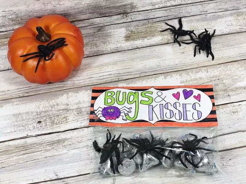 Personalized Bugs and Kisses Halloween Treat Bags - So Cute