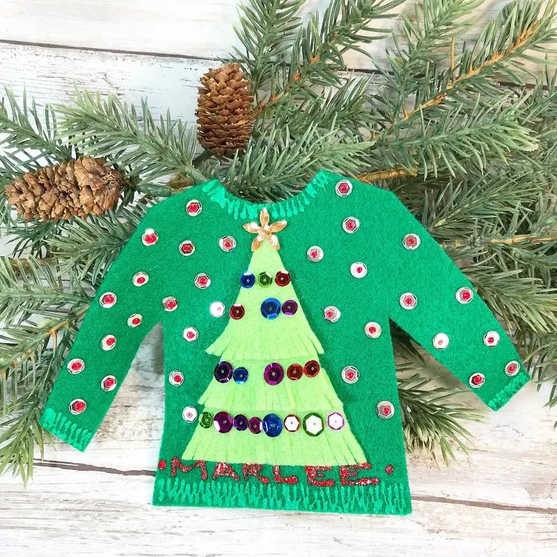 Personalized Ugly Christmas Sweater Ornaments