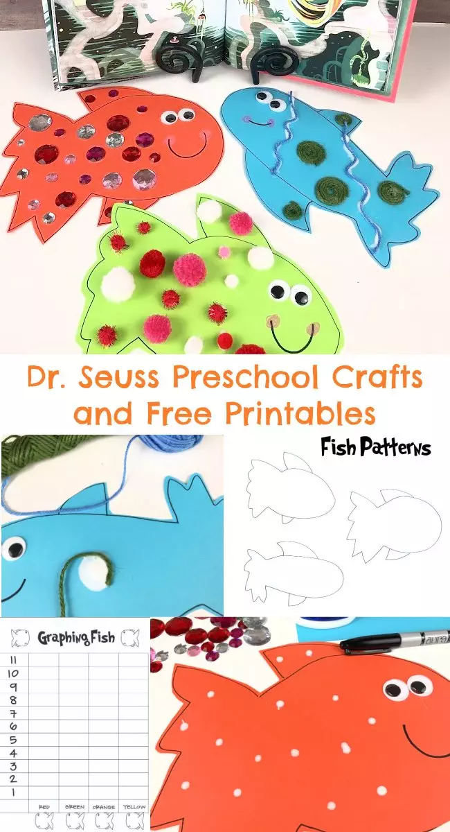 Dr. Seuss Preschool Craft and Free Printables | Creatively Beth