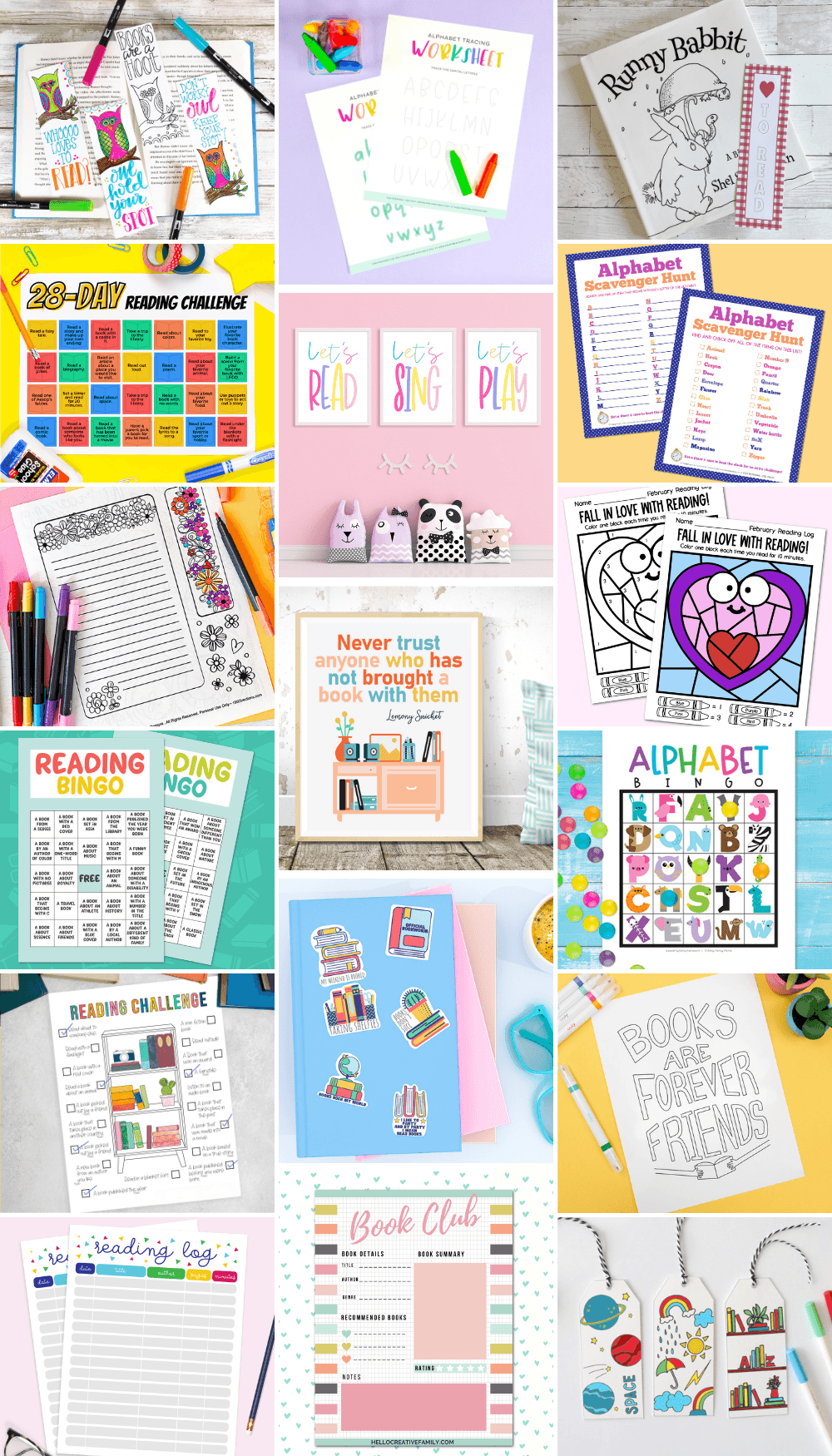 How to Doodle FREE Printable Owl Bookmarks