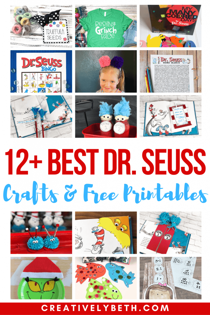 12+ of the BEST Dr. Seuss Crafts and FREE Printables