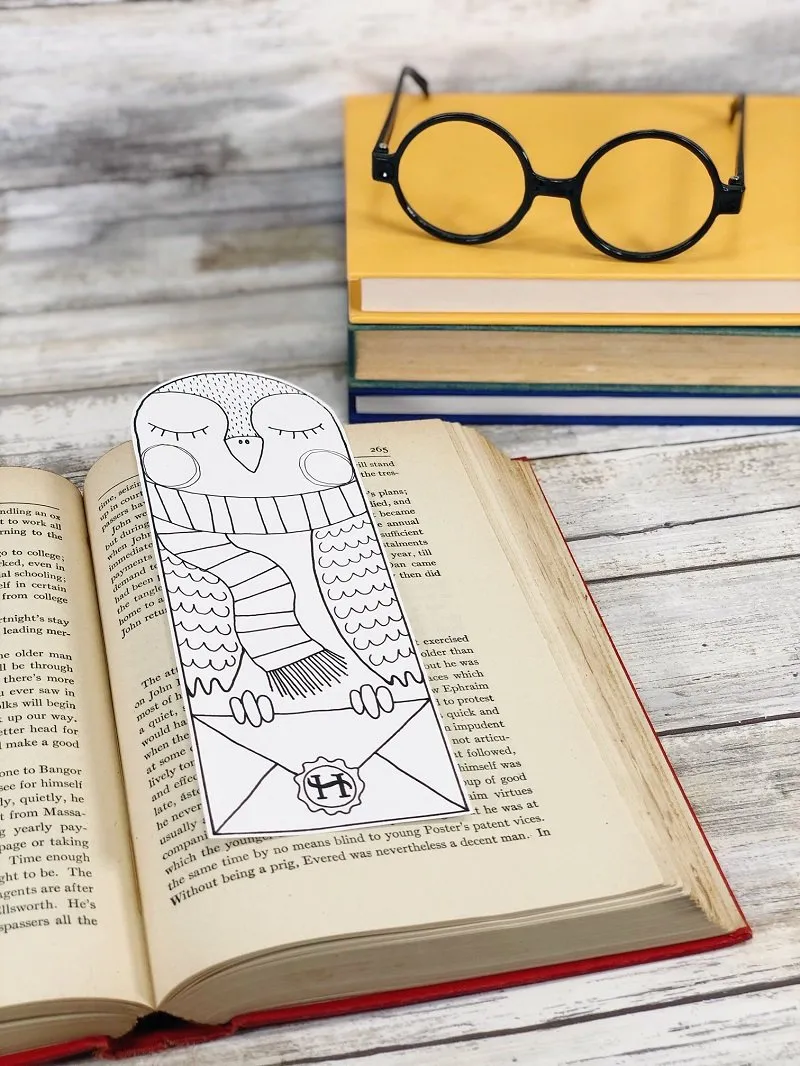 FREE HARRY POTTER OWL BOOKMARK CREATIVELY BETH 06 Creatively Beth