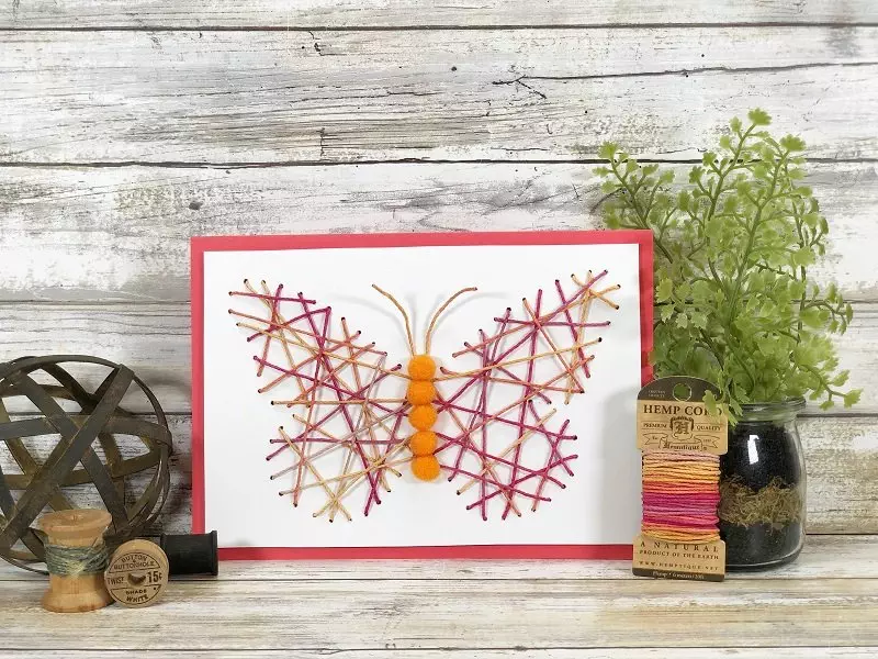 DIY String art, Flower String Art, DIY with All Supplies, Craft for  Adults, String Art Pattern