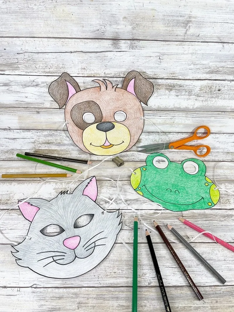 Free Printable Animal Masks for - Free Printable Animal Masks For Kids Vertical Creatively Beth 