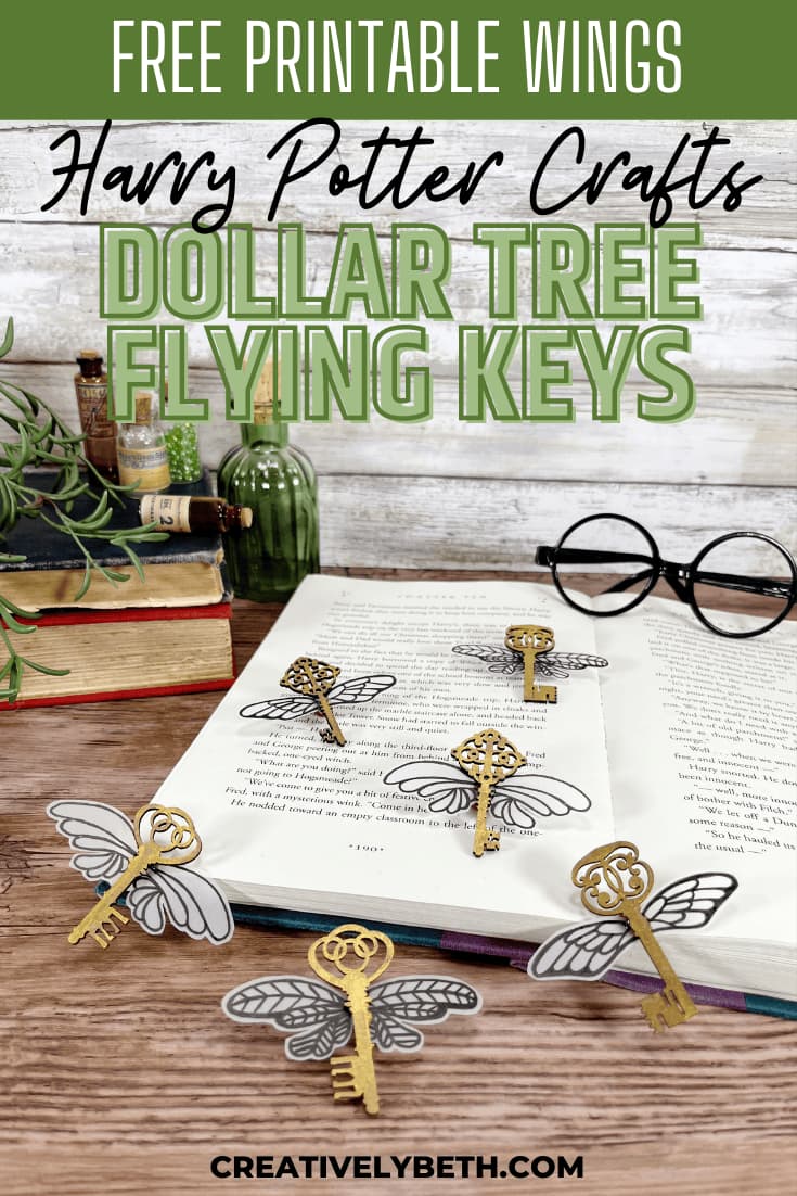 Harry Potter Crafts DIY Flying Keys Free Printable Wings