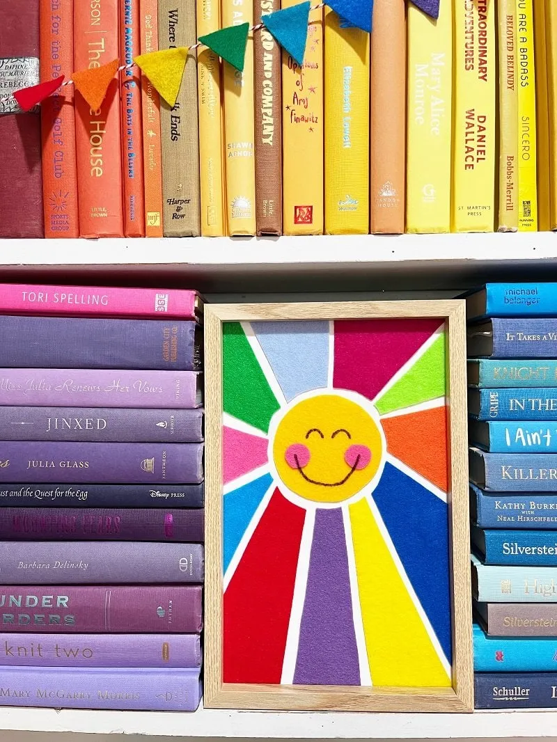 Easy Rainbow DIY Felt Wall Art with Kunin
