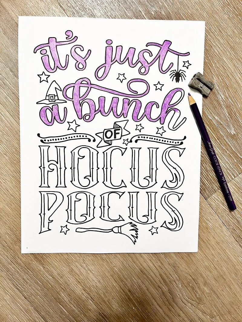 Hocus Pocus Craft Free Printable Coloring Page Hocus Pocus Craft Free Printable Coloring Page