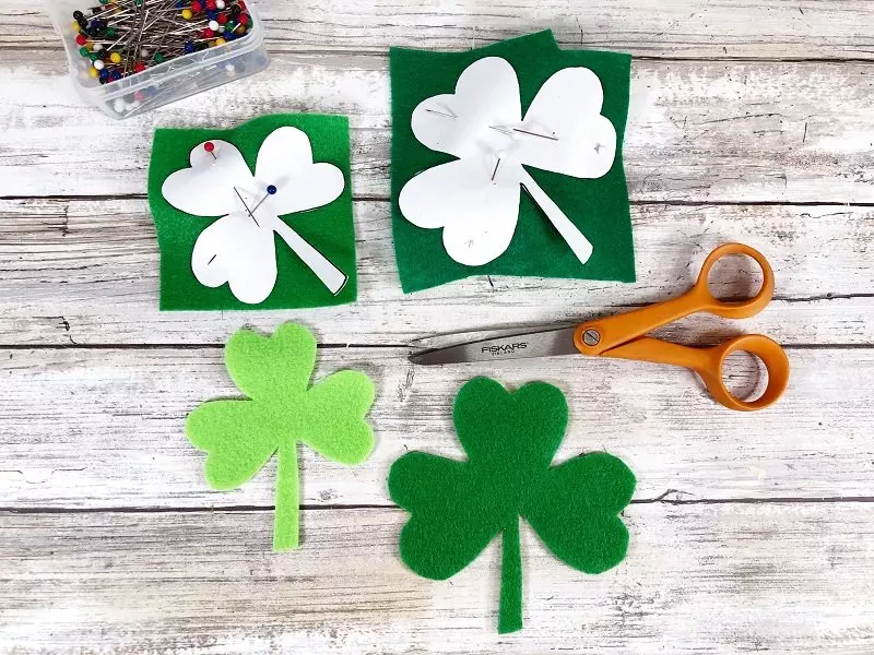 Dollar Tree Rainbow Craft Stick Shamrock Sign