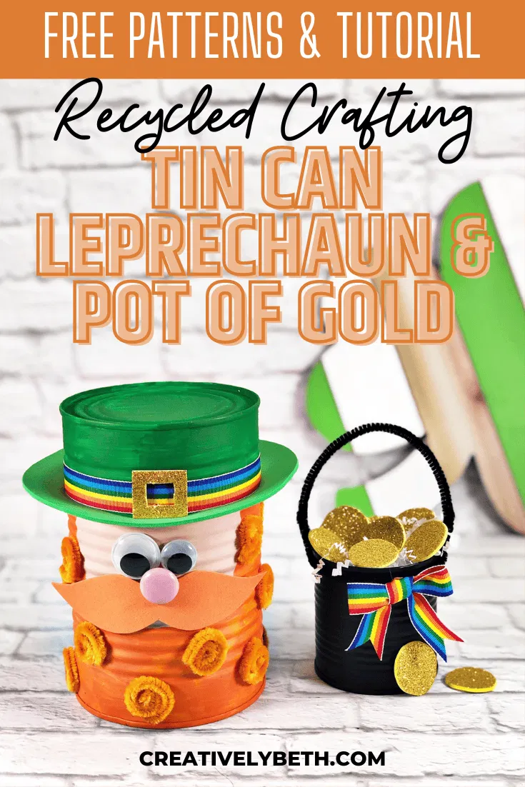 Recycled Tin Can Leprechaun Craft