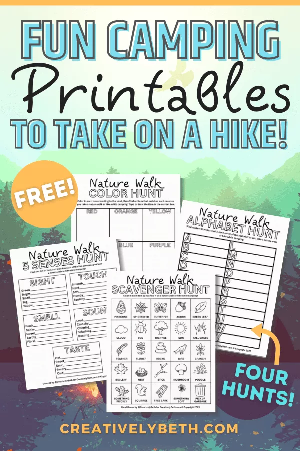 Free Camping Scavenger Hunt Printable