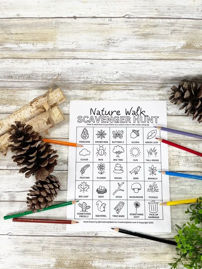 Free Camping Scavenger Hunt Printable Free Camping Scavenger Hunt Printable