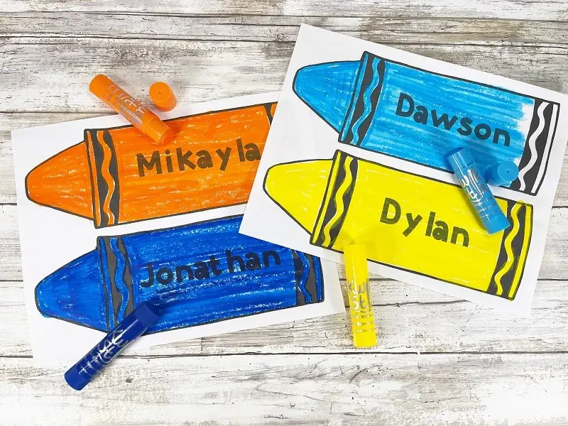 Crayon Bulletin Board Set Free Printables