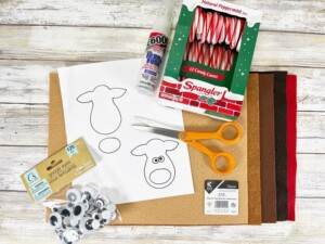 Candy Cane Reindeer Craft