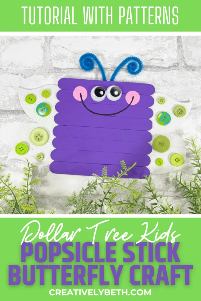 Dollar Tree Craft Stick Butterfly
