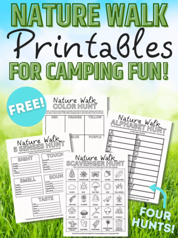 Free Camping Scavenger Hunt Printable Story 