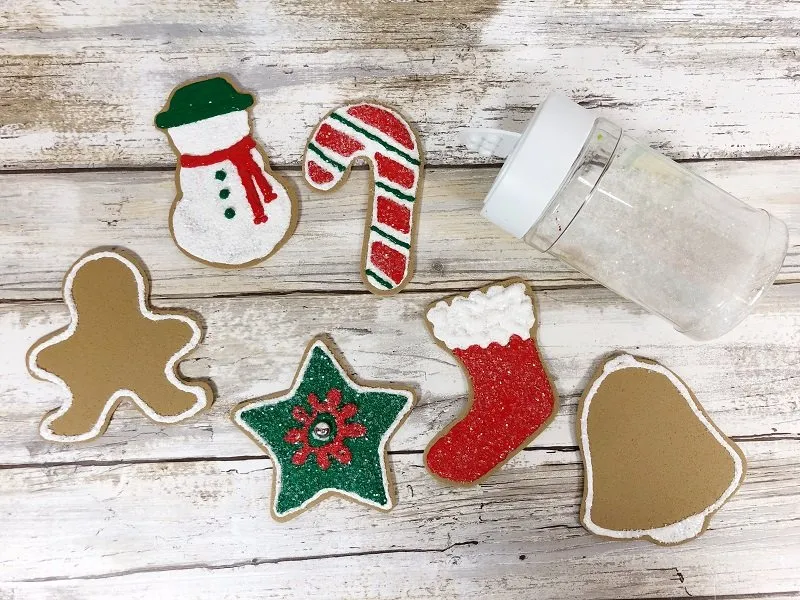 Dollar Tree Craft Foam Cookie Ornaments DIY