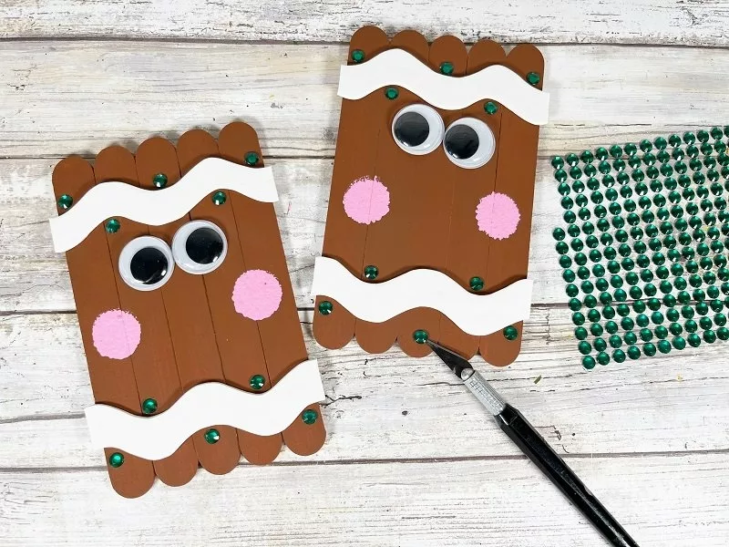 Dollar Tree Christmas Craft Stick Gingerbread Man